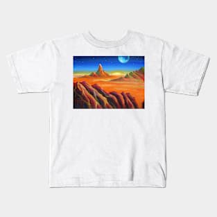 Oil Painting - Landscape of Improbable Colors II 2008 Kids T-Shirt